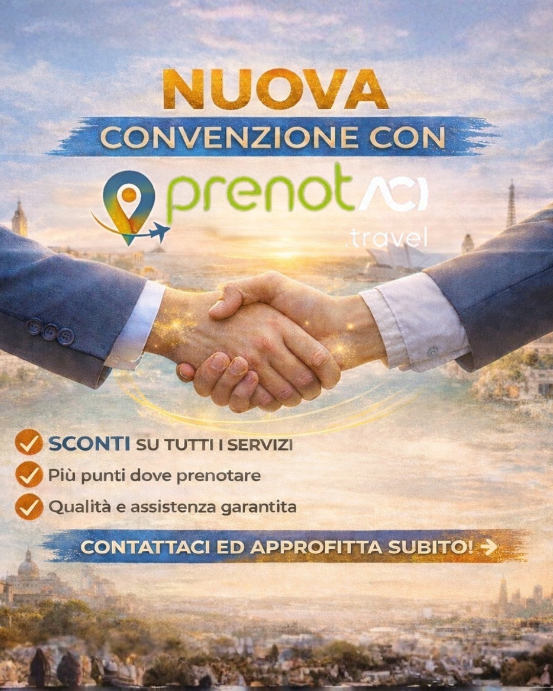 Nuova partnership tra ATS Viaggi e Prenotaci Travel: più servizi, più vantaggi per i clienti