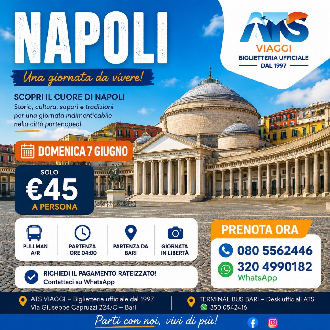 🌋 Napoli ti aspetta… e questa è l’occasione perfetta per viverla senza pensieri! 🇮🇹✨