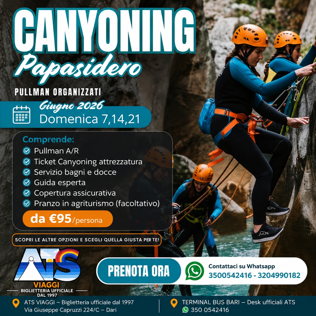 CANYONING A PAPASIDERO