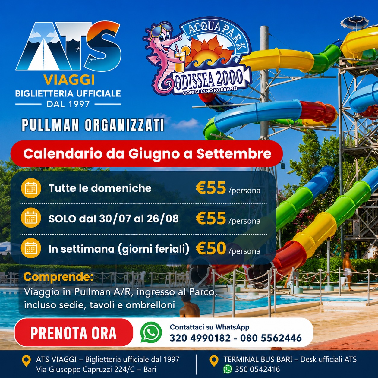 ESTATE 2026 ALL’ACQUAPARK ODISSEA 2000