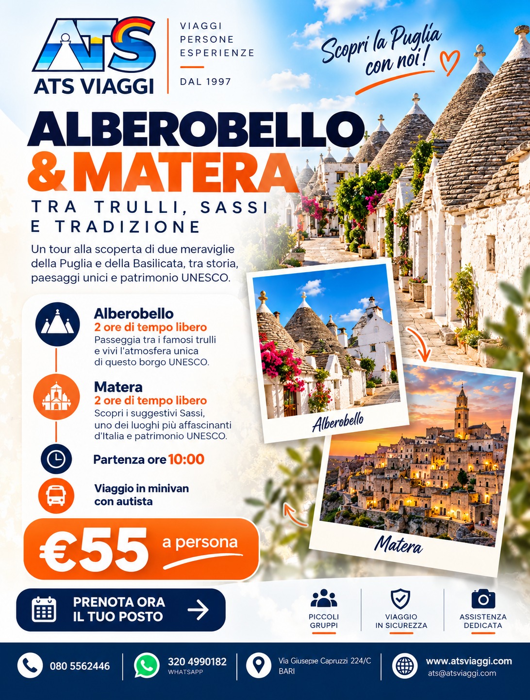 Alberobello e Matera: un viaggio tra Trulli, Sassi e Patrimoni UNESCO